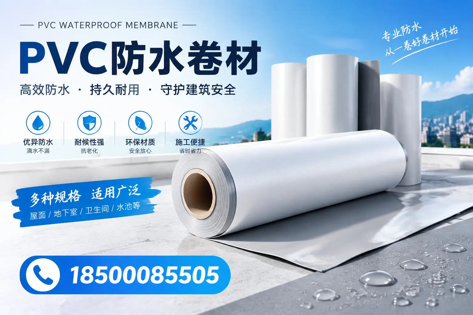 如何选择适合的PVC防水卷材?专家为您解答平凉的需求